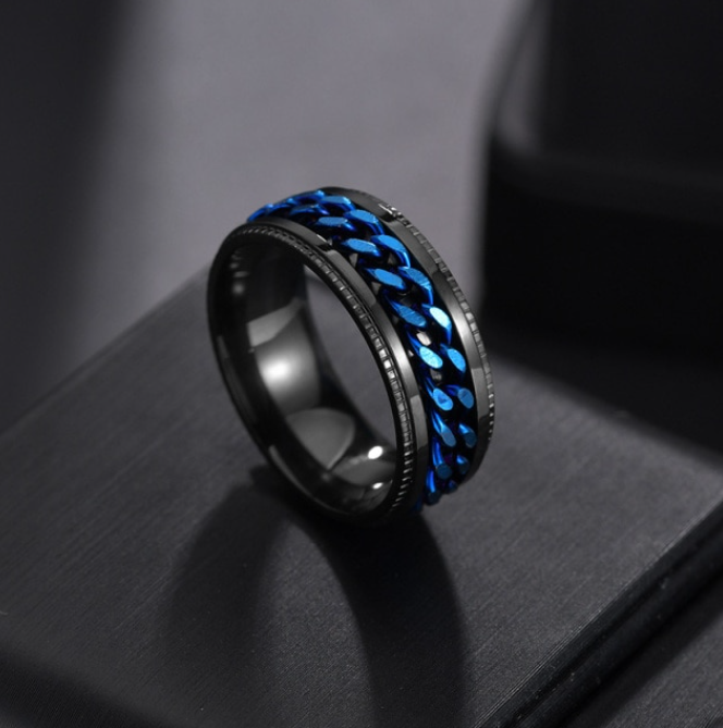 Unisex Link Spin Ring