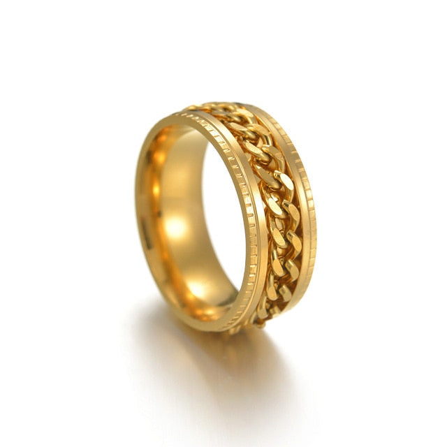Unisex Link Spin Ring