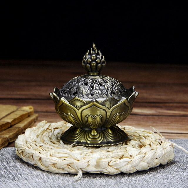 Incense Cone Lotus Flower Burner