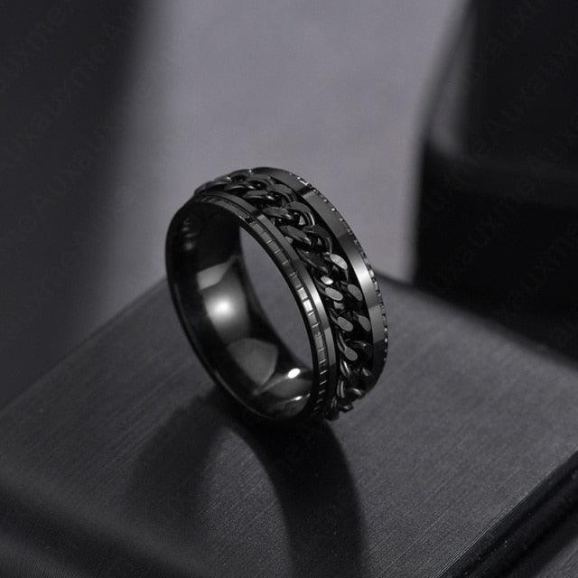 Unisex Link Spin Ring