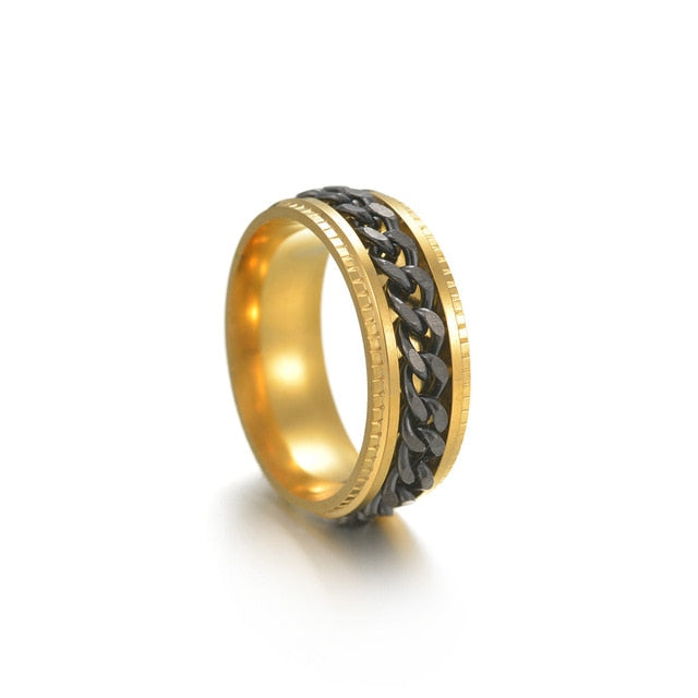 Unisex Link Spin Ring