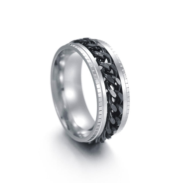 Unisex Link Spin Ring