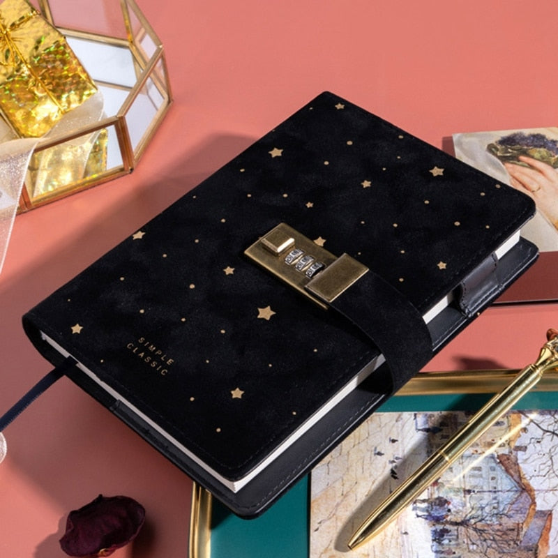 Suede Passcode Notebook