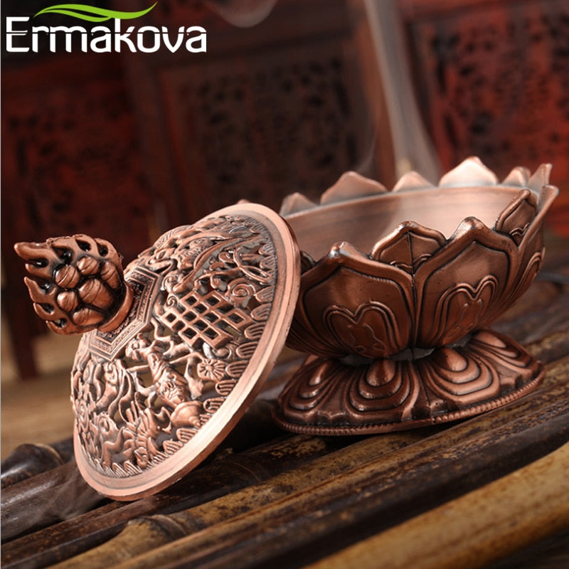 Incense Cone Lotus Flower Burner