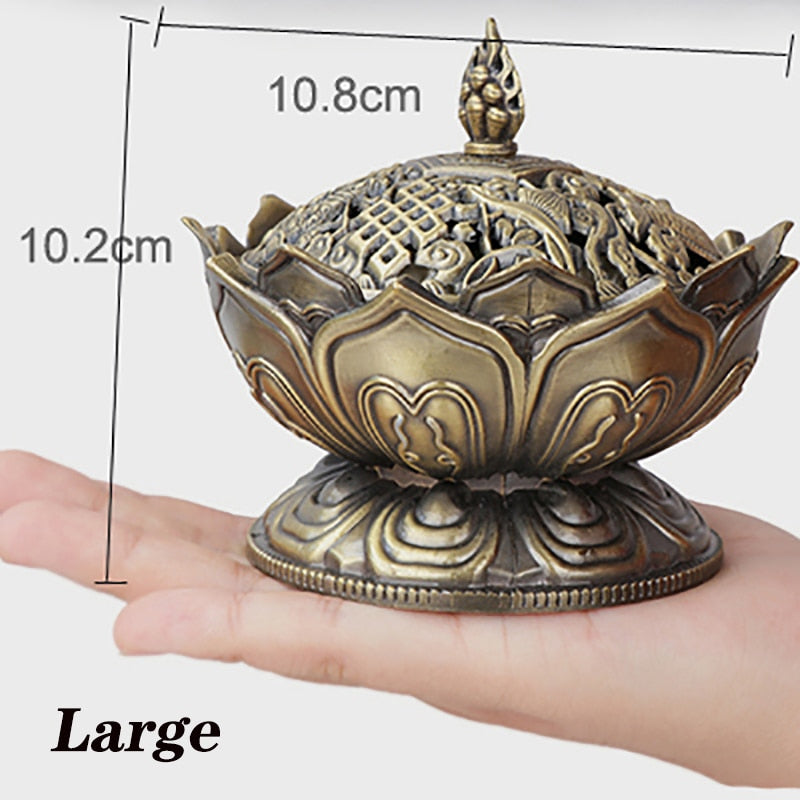 Incense Cone Lotus Flower Burner