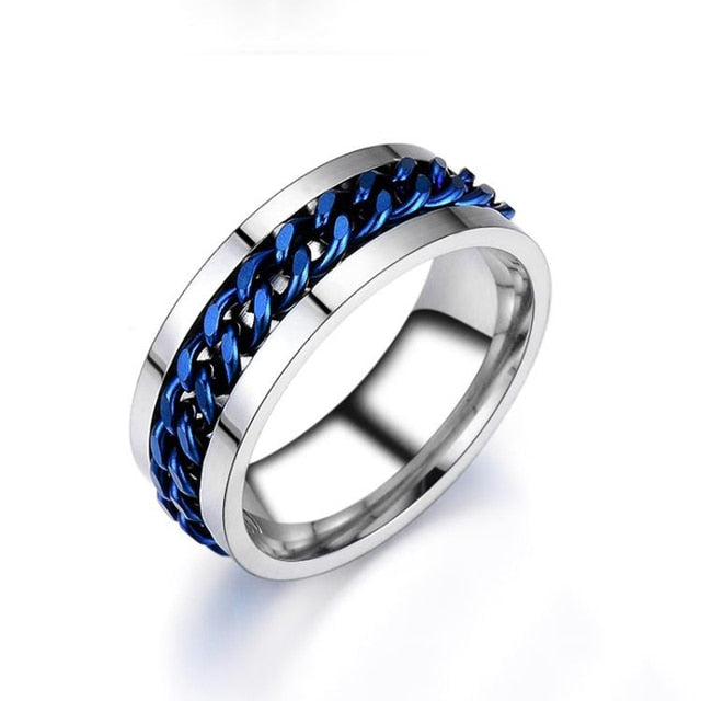 Unisex Link Spin Ring