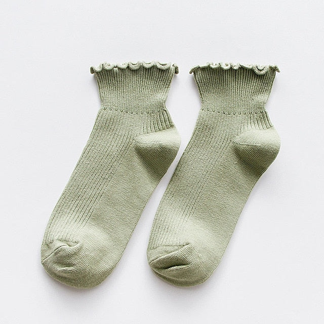 Cozy Frilly Ruffle Socks