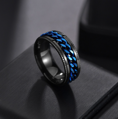 Unisex Link Spin Ring