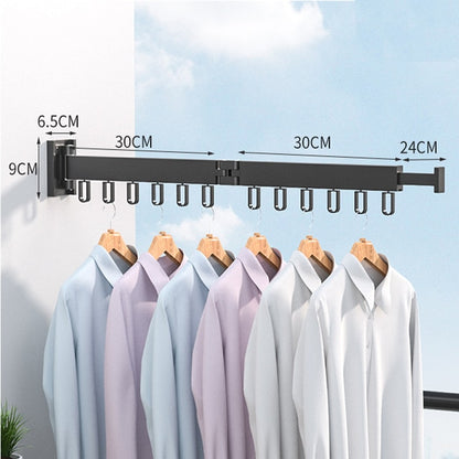 Minimalist Retractable Clothing Rack