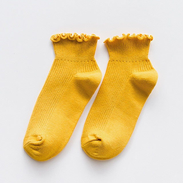 Cozy Frilly Ruffle Socks