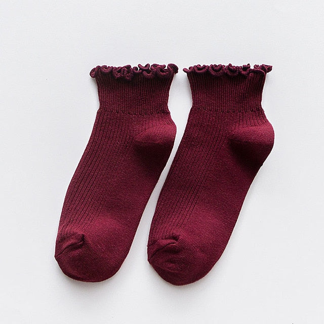 Cozy Frilly Ruffle Socks