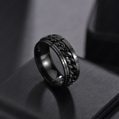 Unisex Link Spin Ring