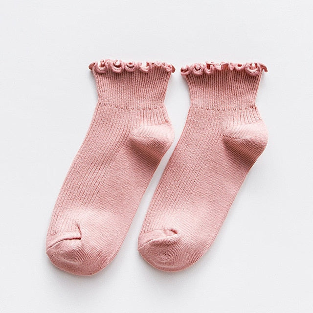 Cozy Frilly Ruffle Socks