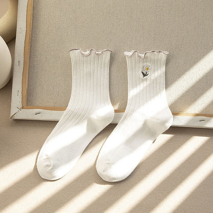 Cozy Frilly Ruffle Socks