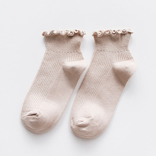 Cozy Frilly Ruffle Socks