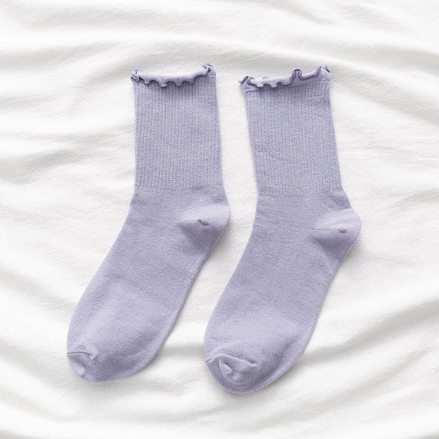 Cozy Frilly Ruffle Socks