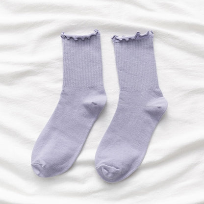 Cozy Frilly Ruffle Socks