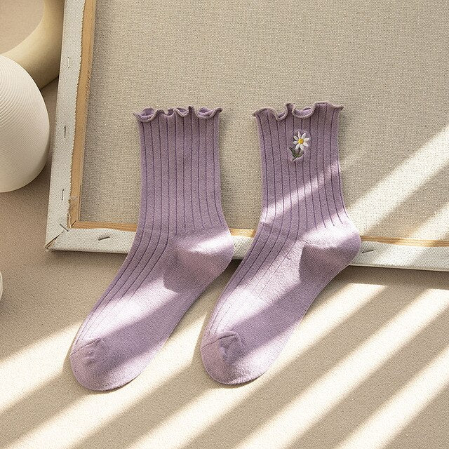 Cozy Frilly Ruffle Socks