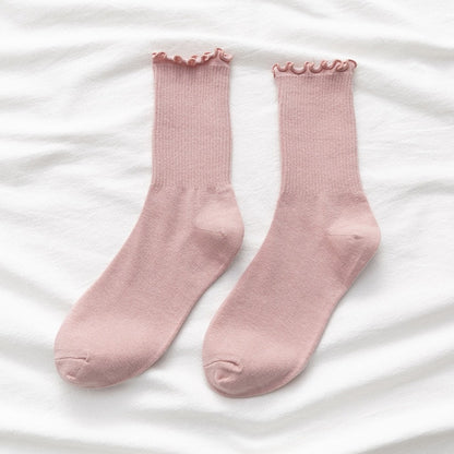 Cozy Frilly Ruffle Socks