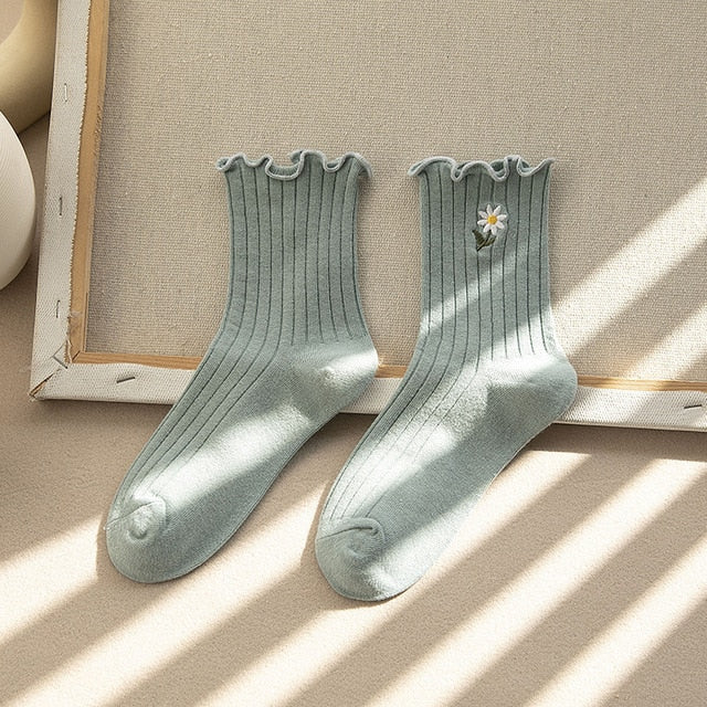 Cozy Frilly Ruffle Socks