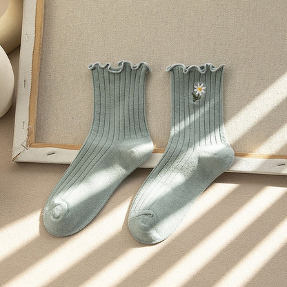 Cozy Frilly Ruffle Socks