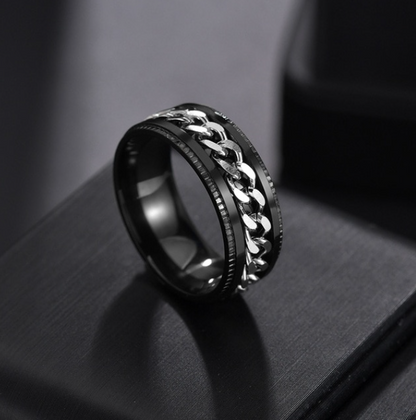 Unisex Link Spin Ring