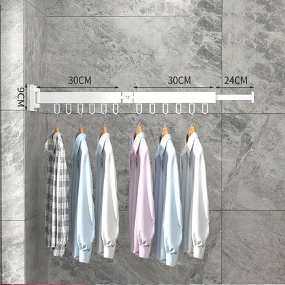Minimalist Retractable Clothing Rack