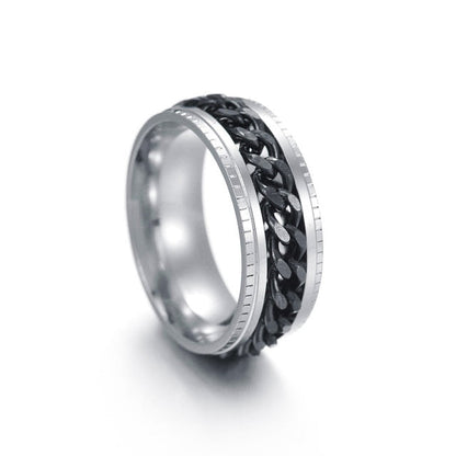 Unisex Link Spin Ring