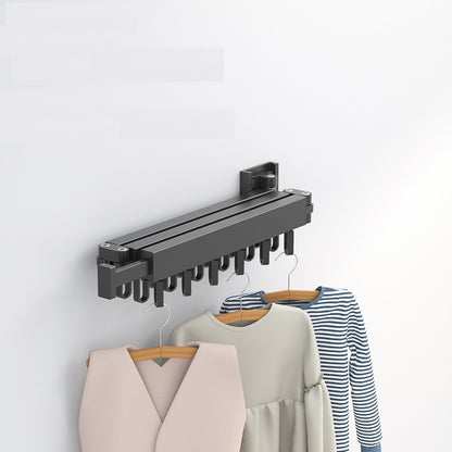 Minimalist Retractable Clothing Rack