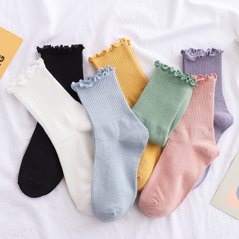 Cozy Frilly Ruffle Socks