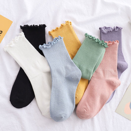 Cozy Frilly Ruffle Socks