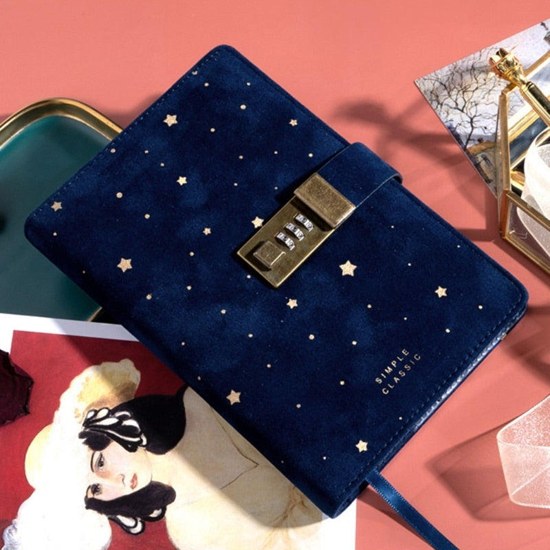 Suede Passcode Notebook