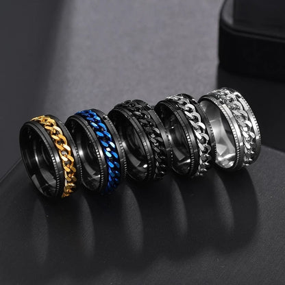 Unisex Link Spin Ring