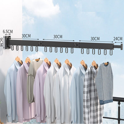Minimalist Retractable Clothing Rack