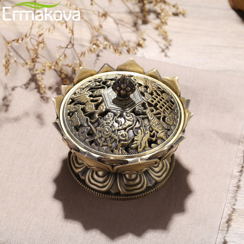 Incense Cone Lotus Flower Burner