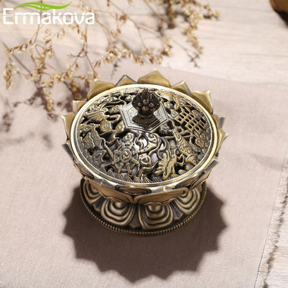 Incense Cone Lotus Flower Burner