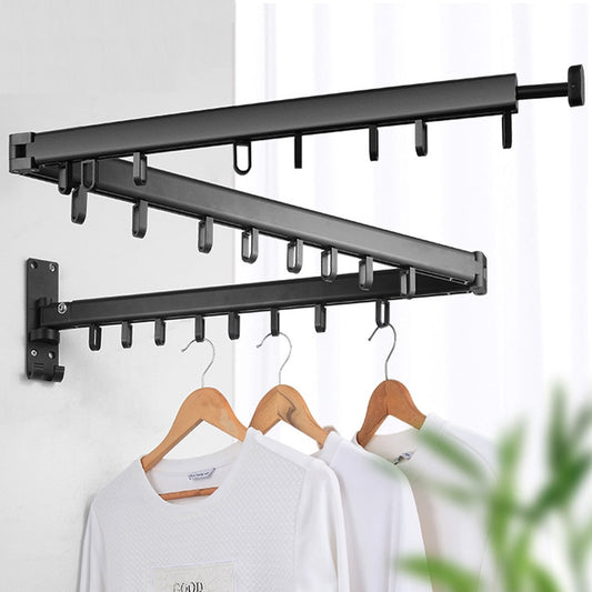 Minimalist Retractable Clothing Rack