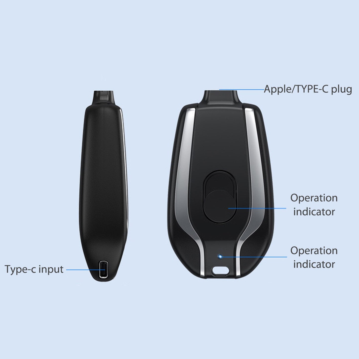 Emergency Power Bank Keychain