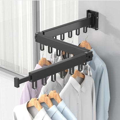 Minimalist Retractable Clothing Rack