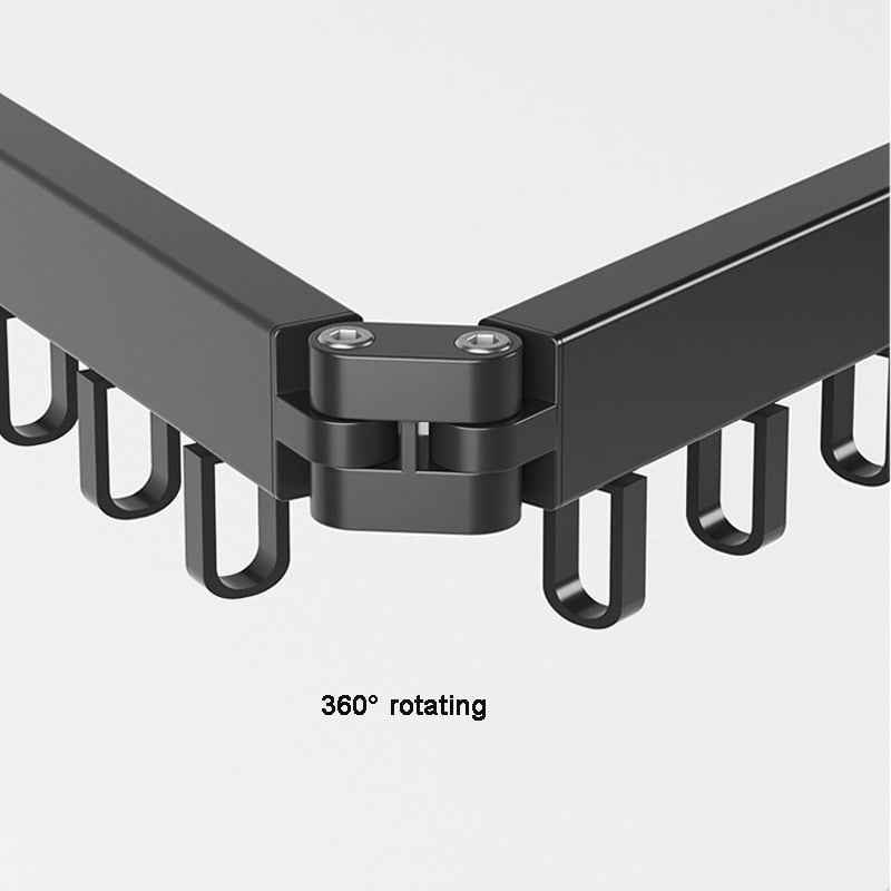Minimalist Retractable Clothing Rack